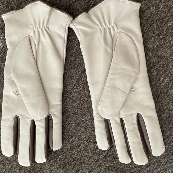 LEATHER & CASHMERE Made in ITALY --Lined Gloves NEW!! - Picture 4 of 12